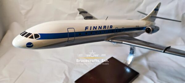 Sud Aviation Super Caravelle Finnair Aircraft with detailed craftsmanship.